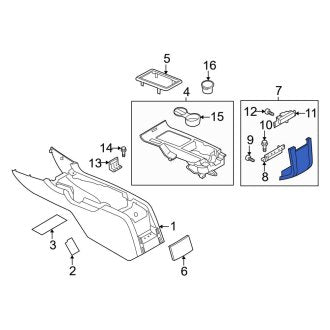 New OEM Console Lid Fits, 2010-2014 Ford Mustang - Part # AR3Z6306024AC