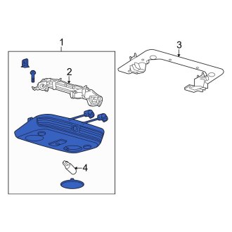 New OEM Upper Overhead Console Fits, 2013-2014 Ford Mustang - Part # DR3Z63519A70CA