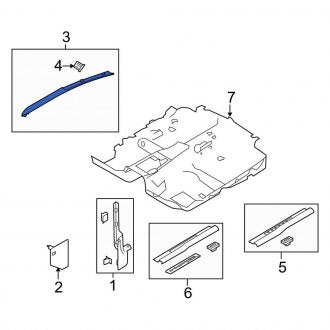New OEM Right Body A-Pillar Trim Panel Fits, 2011-2014 Ford Mustang - Part # AR3Z6303598BB