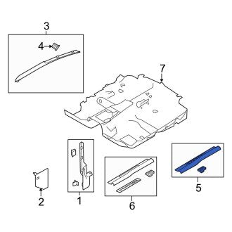 New OEM Right Door Sill Plate Fits, 2010-2014 Ford Mustang - Part # BR3Z6313208BB