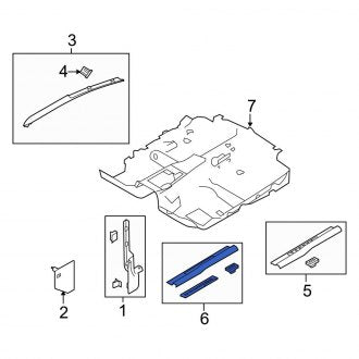 New OEM Left Door Sill Plate Fits, 2010-2013 Ford Mustang - Part # AR3Z6313209AC