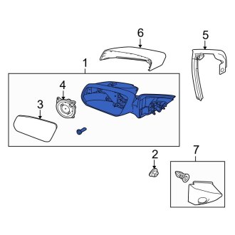 New OEM Left Door Mirror Fits, 2012 Ford Mustang - Part # CR3Z17683CA