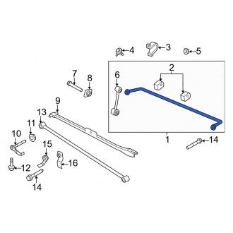 New OEM Rear Suspension Stabilizer Bar Fits, 2012-2013 Ford Mustang - Part # CR3Z5A772L