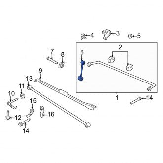 New OEM Rear Suspension Stabilizer Bar Link Fits, 2012-2013 Ford Mustang - Part # CR3Z5C488J