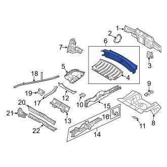 New OEM Rear Center Bumper Face Bar Reinforcement Beam Fits, 2006-2014 Ford Mustang - Part # 5R3Z7640310AA