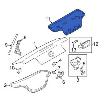 New OEM Rear Deck Lid Trim Fits, 2013-2014 Ford Mustang - Part # DR3Z13A656AA