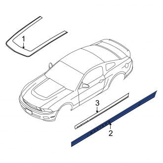 New OEM Trim Stripe Tape Fits, 2010-2012 Ford Mustang - Part # AR3Z6320000BP