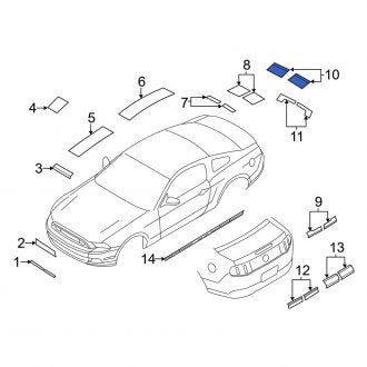 New OEM Trim Stripe Tape Fits, 2013-2014 Ford Mustang - Part # DR3Z6320000EY