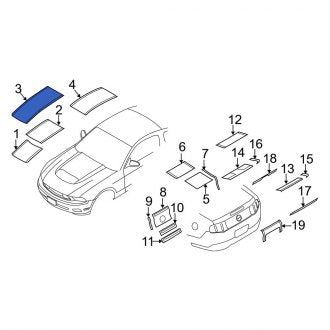 New OEM Trim Stripe Tape Fits, 2010-2012 Ford Mustang - Part # AR3Z6320000AAL