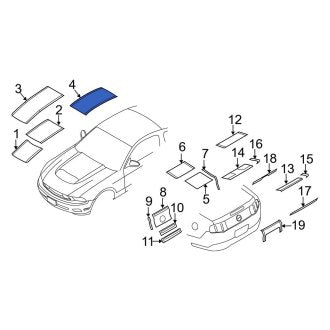 New OEM Trim Stripe Tape Fits, 2011-2012 Ford Mustang - Part # BR3Z6320000AQ