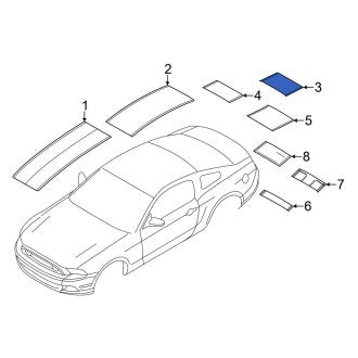 New OEM Trim Stripe Tape Fits, 2013-2014 Ford Mustang - Part # DR3Z6320000BL