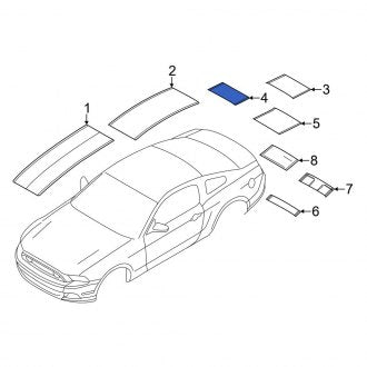 New OEM Trim Stripe Tape Fits, 2013-2014 Ford Mustang - Part # DR3Z6320000AAT