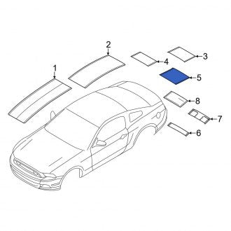 New OEM Trim Stripe Tape Fits, 2013-2014 Ford Mustang - Part # DR3Z6320000CK