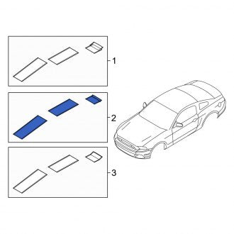 New OEM Trim Stripe Tape Fits, 2013-2014 Ford Mustang - Part # DR3Z6320000AQ