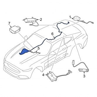 New OEM Rear Antenna Cable Fits, 2015-2023 Ford Mustang - Part # FR3Z18812A