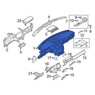 New OEM Dashboard Panel Fits, 2015-2021 Ford Mustang - Part # GR3Z6304320EE