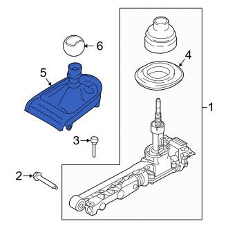 New OEM Manual Transmission Shift Boot Fits, 2015 Ford Mustang - Part # FR3Z7277CA