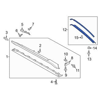 New OEM Right Body A-Pillar Trim Panel Fits, 2015-2019 Ford Mustang - Part # FR3Z7603598BB
