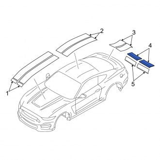New OEM Spoiler Decal Fits, 2016-2017 Ford Mustang - Part # GR3Z6320000BC