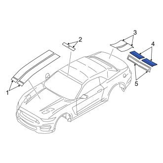New OEM Spoiler Decal Fits, 2016-2017 Ford Mustang - Part # GR3Z7620000AC