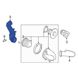 New OEM Engine Air Intake Hose Fits, 2004 Ford Mustang - Part # 2R3Z9B659AA