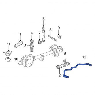 New OEM Rear Suspension Stabilizer Bar Fits, 1999, 2001-2004 Ford Mustang - Part # F6ZZ5A772BA
