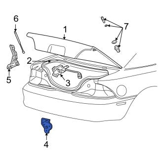 New OEM Rear Deck Lid Striker Fits, 1999-2004 Ford Mustang - Part # XR3Z63404A42AA