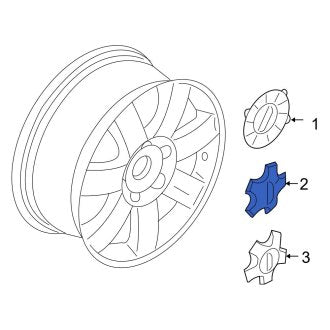 New OEM Wheel Cap Fits, 2005-2007 Ford Five Hundred - Part # 5T5Z1130AA