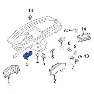 New OEM Headlight Switch Fits, 2006-2007 Ford Five Hundred - Part # 6G1Z11654BA