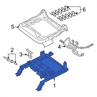 New OEM Right Seat Track Fits, 2005-2007 Ford Five Hundred - Part # 5G1Z5461710BA
