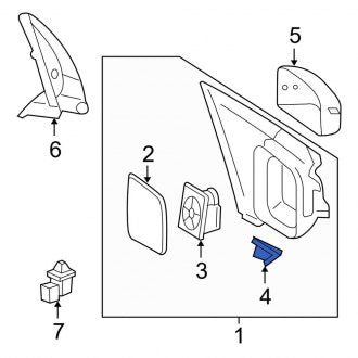 New OEM Front Left Turn Signal Light Assembly Fits, 2005-2007 Ford Five Hundred - Part # 5F9Z13B375AA