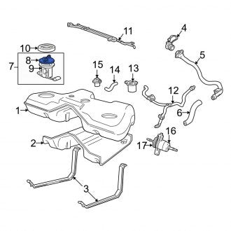 New OEM Fuel Sender and Hanger Assembly Fits, 2006-2007 Ford Five Hundred - Part # 6G1Z9A299A