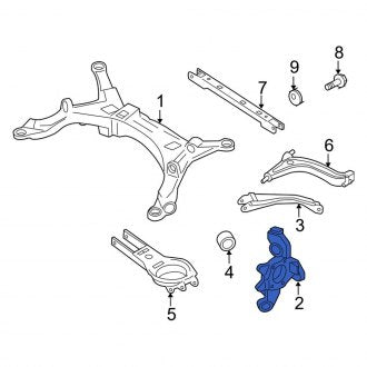 New OEM Rear Right Suspension Knuckle Fits, 2005-2007 Ford Five Hundred - Part # 5G1Z5B758AA