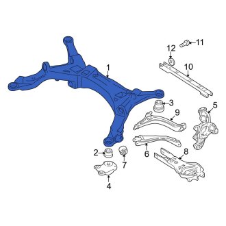 New OEM Rear Suspension Subframe Crossmember Fits, 2005-2007 Ford Five Hundred - Part # 7F9Z5R003B