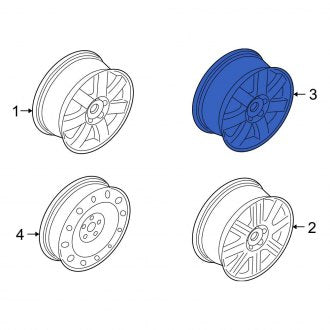 New OEM Wheel Fits, 2005-2007 Ford Freestyle - Part # 5F9Z1007AA