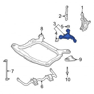 New OEM Rear Right Lateral Arm Fits, 2005-2007 Ford Five Hundred - Part # 8G1Z5500AA