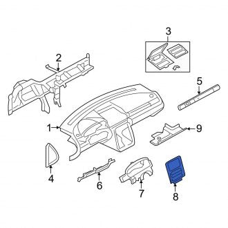 New OEM Instrument Panel Trim Panel Fits, 2005-2007 Ford Freestyle - Part # 5F9Z7404302CAA