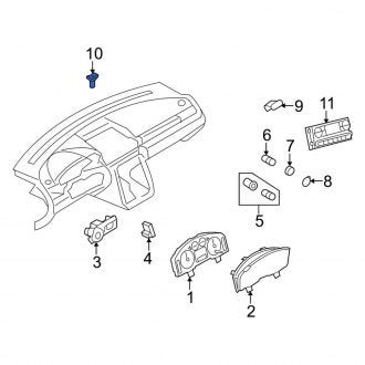 New OEM Sun Load Temperature Sensor Fits, 2005-2007 Ford Five Hundred - Part # 5F9Z13A018BA