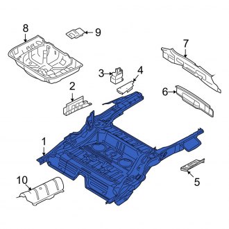 New OEM Rear Floor Pan Fits, 2005-2007 Ford Freestyle - Part # 8A4Z7447043A