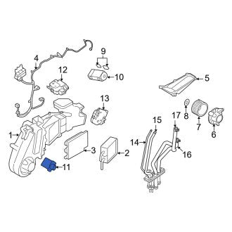 New OEM Rear HVAC Blower Motor Resistor Fits, 2008-2009 Ford Taurus - Part # 3F2Z18591BA