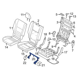 New OEM Rear Right Seat Track Support Fits, 2013-2018 Ford C-MAX - Part # CJ5Z96613E52A