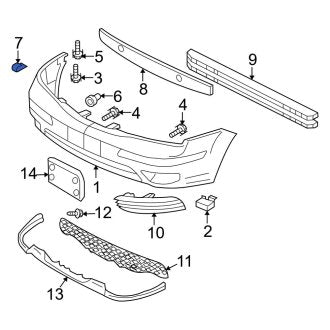 New OEM Front Bumper Cover Nut Fits, 2008-2012 Ford Escape - Part # W704350S438