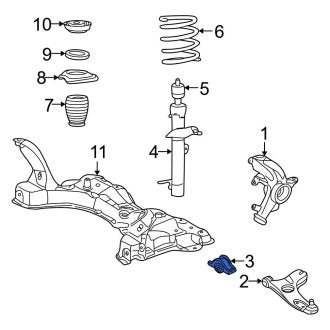 New OEM Front Rearward Suspension Control Arm Bushing Fits, 2000-2002, 2004-2007 Ford Focus - Part # 7S4Z3069A