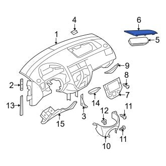 New OEM Lower Instrument Panel Cover Fits, 2005-2007 Ford Focus - Part # 5S4Z5404480AAC