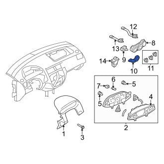 New OEM Window Defroster Switch Fits, 2005-2007 Ford Focus - Part # 4S4Z19986BA
