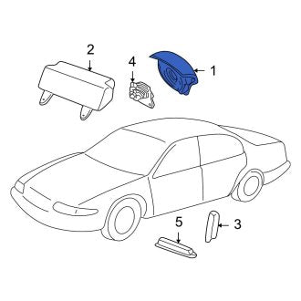 New OEM Steering Wheel Air Bag Fits, 2000-2001 Ford Focus - Part # YS4Z54043B13AAB