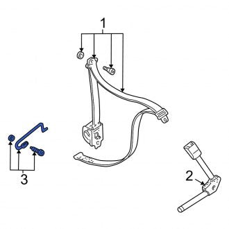 New OEM Seat Belt Height Adjuster Fits, 2000-2007 Ford Focus - Part # 6S4Z61611C46A