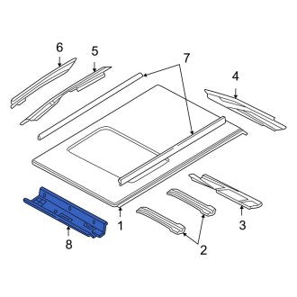 New OEM Roof Header Panel Fits, 2000-2011 Ford Focus - Part # 8S4Z5403408A