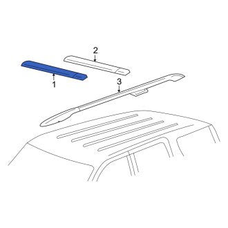 New OEM Rear Roof Luggage Carrier Cross Rail Fits, 2001-2003 Ford Focus - Part # 1S4Z7455106AA