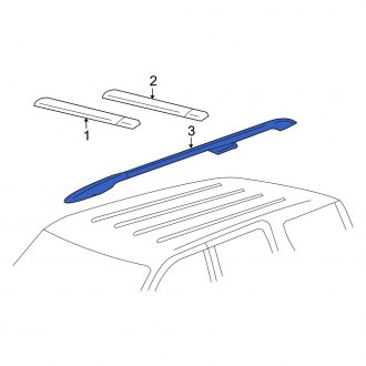 New OEM Right Roof Luggage Carrier Side Rail Fits, 2004-2007 Ford Focus - Part # 3S4Z7455122AA
